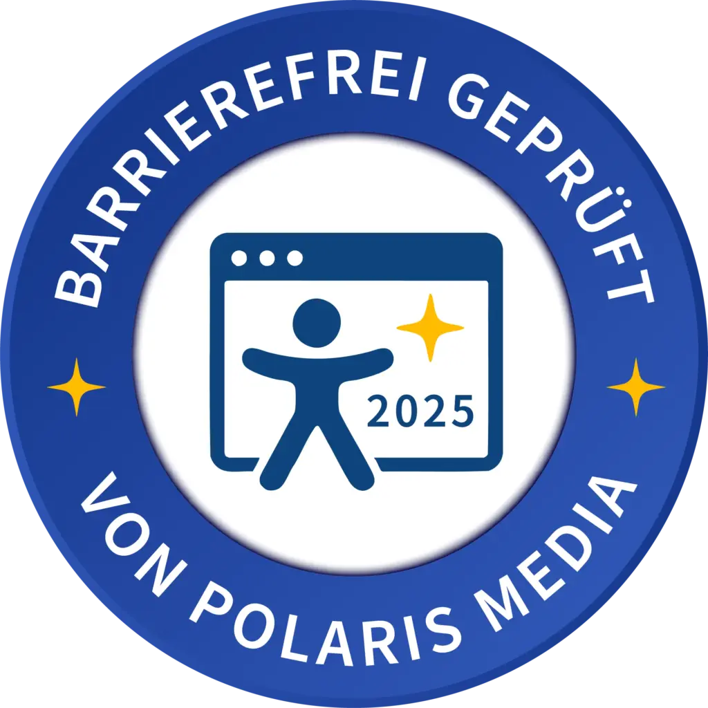 Barrierefreiheit geprüft von Polaris Media
